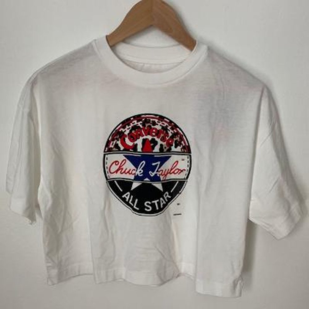 New Converse Cropped Tee - XS